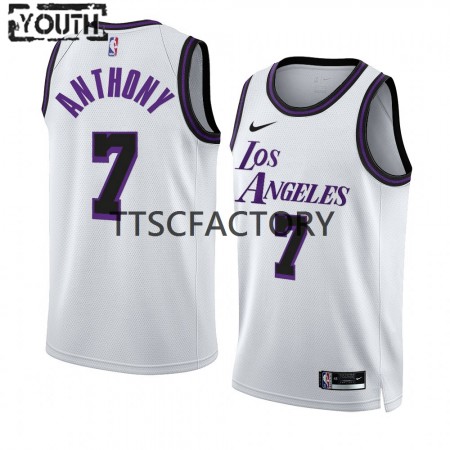 Kinder NBA Los Angeles Lakers Trikot Carmelo Anthony 7 Nike 2022-23 City Edition Weiß Swingman